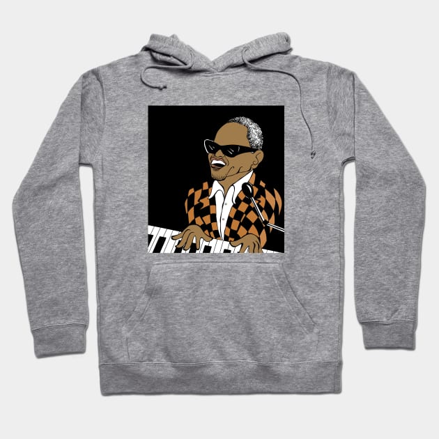 RAY CHARLES FAN ART Hoodie by cartoonistguy